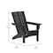 Flash Furniture Black Adirondack Patio Chair with Cupholder LE-HMP-1045-10-BK-GG - alternate 2